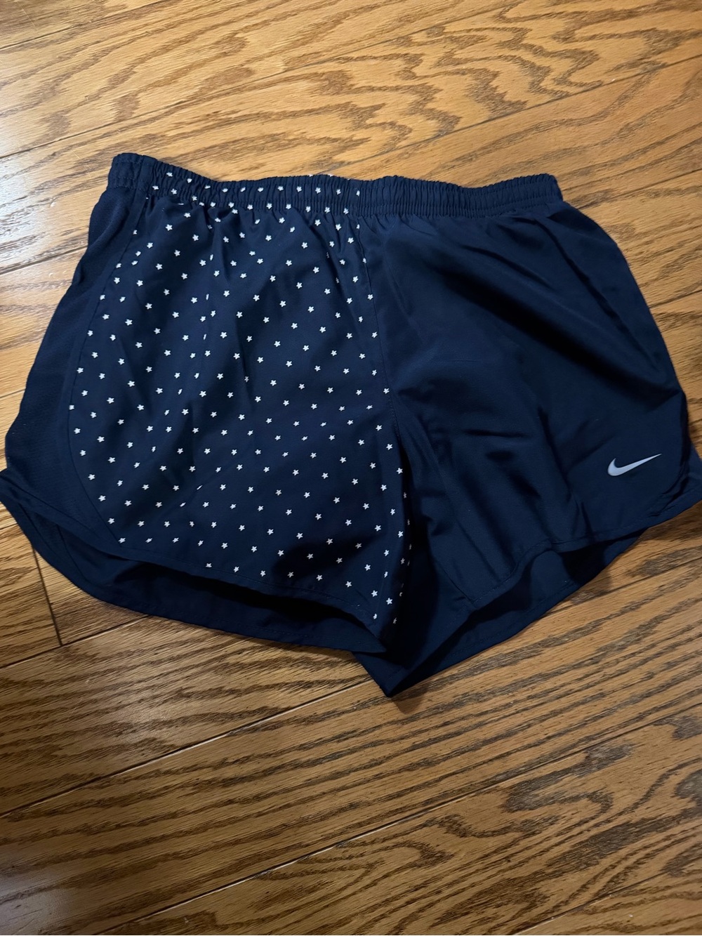 Nike Navy Star-Print Athletic Shorts